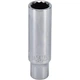 Головка торцева довга 1/4" 10 мм 12-гранна TOPTUL (BAEF0810) - зображення 1