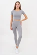 Безшовні легінси жіночі з мікрофібри Giulia LEGGINGS 02 L/XL Grey-griffin, Жіночі лосини безшовні з високою посадкою - зображення 3