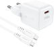 Ładowarka sieciowa Acefast A73 mini PD20W GaN single USB-C charger set C3-03 White (6974316282655) - obraz 4