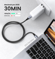 Kabel Ugreen US316 USB Type-C do USB Type-C Cable Aluminum Case with Braided 1.5 m Black (UGR-70428) - obraz 4