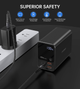 Powerbank Choetech 27000mAh 222.5W 2xUSB-C PD3.0 100+100W 2xUSB-A QC3.0 22W Black (B635-BK) - obraz 9