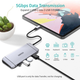 Stacja dokująca Choetech USB-C 9-w-1 (HUB-M15-GY) - obraz 9