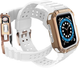 Pasek z etui Hurtel Protect Strap Band do Apple Watch 38/40/41 mm White/Rose Gold (9145576231586) - obraz 3
