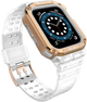Ремінець із чохлом Hurtel Protect Strap Band для Apple Watch 38/40/41 мм Tranparent/Rose Gold (9145576231562) - зображення 2