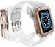 Ремінець із чохлом Hurtel Protect Strap Band для Apple Watch 38/40/41 мм Tranparent/Rose Gold (9145576231562) - зображення 3