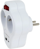 Rozgałęźnik sieciowy Esperanza ELK311W 2 gniazda USB-A, Type-C White - obraz 3
