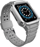 Ремінець із чохлом Hurtel Protect Strap Band для Apple Watch 38/40/41 мм Gray/Silver (9145576231616) - зображення 2