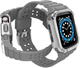 Ремінець із чохлом Hurtel Protect Strap Band для Apple Watch 38/40/41 мм Gray/Silver (9145576231616) - зображення 3