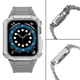 Ремінець із чохлом Hurtel Protect Strap Band для Apple Watch 38/40/41 мм Gray/Silver (9145576231616) - зображення 4