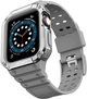 Ремінець із чохлом Hurtel Protect Strap Band для Apple Watch 38/40/41 мм Gray/Silver (9145576231616) - зображення 1