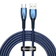 Кабель Baseus Glimmer Series Fast Charging Type-C 100W (2m) blue - зображення 1