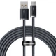 Кабель Baseus Dynamic Series Fast Charging Type-C 100W (2m) slate gray - зображення 1