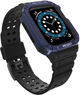 Pasek z etui Hurtel Protect Strap Band do Apple Watch 42/44/45 mm Black/Blue (9145576231685) - obraz 2