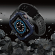 Pasek z etui Hurtel Protect Strap Band do Apple Watch 42/44/45 mm Black/Blue (9145576231685) - obraz 5