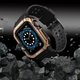 Pasek z etui Hurtel Protect Strap Band do Apple Watch 42/44/45 mm Black/Rose Gold (9145576231678) - obraz 5