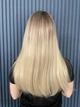Перука жіноча довга без чуба Hairin Heaven термостійка омбре блонд з темним корнем - зображення 8