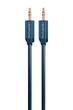 Кабель аудіо-сигнальний ClickTronic Jack 3.5mm 3pin M/M 3.0m Casual 2xShield D=3.9mm AUXAWG27 синій(75.07.0479) - изображение 4