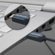 Кабель монітора-сигнальний ClickTronic HDMI M/M 2.0m v2.1 8K@60Hz UHD HDR Casual OFC синій(75.04.0990) - зображення 7