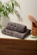 Набор 2 махровых полотенца Soho Leaves Cap 70x140 + 50x90 см (50*90+70*140 Leaves Cap) - изображение 8
