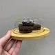 Блюдо-сырница бамбуковое с акриловой крышкой 15,5*15,5*6,5 см Eurogold 7016102486 - изображение 2