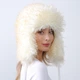 Шапка ушанка женская LuckyLOOK Керри One Size Молочный 653-924 - изображение 5