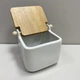 Сахарница керамическая с бамбуковой крышкой 840 мл 14*12*11 см Ardesto Midori AR0907W - изображение 2