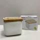 Сахарница керамическая с бамбуковой крышкой 840 мл 14*12*11 см Ardesto Midori AR0907W - изображение 3