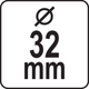 Młotek bezodrzutowy YATO lity 330 mm 790 g, z mosiężnym obuchem 32 mm (YT-46191) - obraz 5