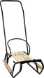 Металеві санки LEAN Toys з штовхачем 13365 Black (5905323215948) - зображення 2