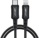 Кабель Acefast Apple Lightning - USB Type-C 1.8 м 30 Вт Black (AT6974316281306) - зображення 2