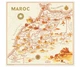 Постер CP Художественная карта Марокко 1950, Африка 100х94 см (152) - изображение 1