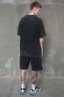 Чоловіча Виварена Оверсайз Футболка Without Washed L/XL Black - изображение 4