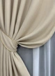 Комплект готовых штор VR-Textil Лен-блэкаут Лен Мешковина № 1080ш Холодный бежевый 150х270см 2 шт (30-891) - изображение 4