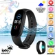 Фитнес браслет UWatch M5-Band IP67 с пульсометром, тонометром, шагомером, магнитной зарядкой Black - изображение 1