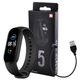 Фитнес браслет UWatch M5-Band IP67 с пульсометром, тонометром, шагомером, магнитной зарядкой Black - изображение 7