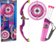 Łuk LEAN Toys z tarczą + 3 strzały 9285 Pink (5904204753319) - obraz 2