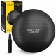 Мяч для фитнеса (фитбол) 4FIZJO 65 см Anti-Burst Black (P-5907739316349) - изображение 1
