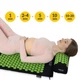 Коврик акупунктурный с валиком 4FIZJO Classic Mat Аппликатор Кузнецова Black/Green (P-5907222931745) - изображение 7