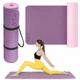 Килимок (мат) спортивний 4FIZJO TPE 180 x 60 x 0.6 см для йоги та фітнесу Violet/Pink (P-5907739316950) - зображення 1