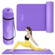 Коврик (мат) спортивный 4FIZJO NBR 180 x 60 x 1 см для йоги и фитнеса Violet (P-5907222931530) - изображение 1
