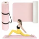 Килимок (мат) спортивний 4FIZJO TPE 180 x 60 x 1 см для йоги та фітнесу Pink/Grey (P-5907739311900) - зображення 1