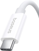 Kabel Baseus Explorer USB Type-C - USB Type-C 1 m 240 W Moon White (AT6932172648787) - obraz 4
