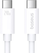 Kabel Baseus Explorer USB Type-C - USB Type-C 1 m 240 W Moon White (AT6932172648787) - obraz 1