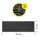 Коврик спортивный Cornix TPE 183 x 61 x 0.6 cм для йоги и фитнеса XR-0349 Black/Grey - изображение 3