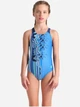 Подростковый сплошной купальник для девочки Arena Palette Swimsuit Swim Pro Back 007918-770 140 см Голубой/Синий (3468337495529) - изображение 1