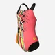 Подростковый сплошной купальник для девочки Arena Palette Swimsuit Swim Pro Back 007918-350 164 см Коралловый/Черный (3468337495499) - изображение 4