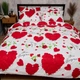 Комплект постільної білизни Moon&Star Бязь Gold Люкс Scarlet Romance Полуторний 143х210 наволочки 4х70х70 (MS-820009784) - зображення 2
