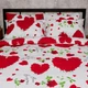 Комплект постільної білизни Moon&Star Бязь Gold Люкс Scarlet Romance Полуторний 143х210 наволочки 4х70х70 (MS-820009784) - зображення 3