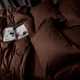 Комплект постільної білизни Moon&Star Satin Premium Mocha Mood King Size 220x240 наволочки 2х70х70 (MS-820010047) - зображення 7