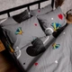 Комплект постельного белья Moon&Star Бязь Gold Люкс Butterfly Love євро 200х220 наволочки 4х50х70 (MS-820008868) - изображение 4